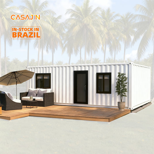 Casas de luxo feitas de contêineres marítimos e casas compactas sobre rodas.