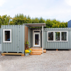 Casa modular de aço dobrável em contêiner de 20 pés