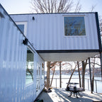 Casa de 3 quartos feita com contêiner marítimo