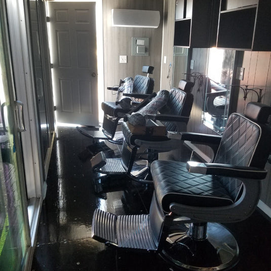 Barbearia em contêiner marítimo