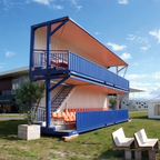 Escritório em contêiner de montagem rápida, casa pré-fabricada para pequenas famílias