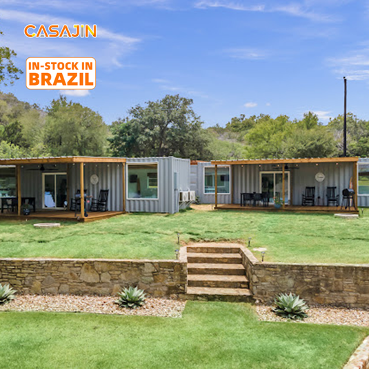Casa container de 40 pés com dois quartos