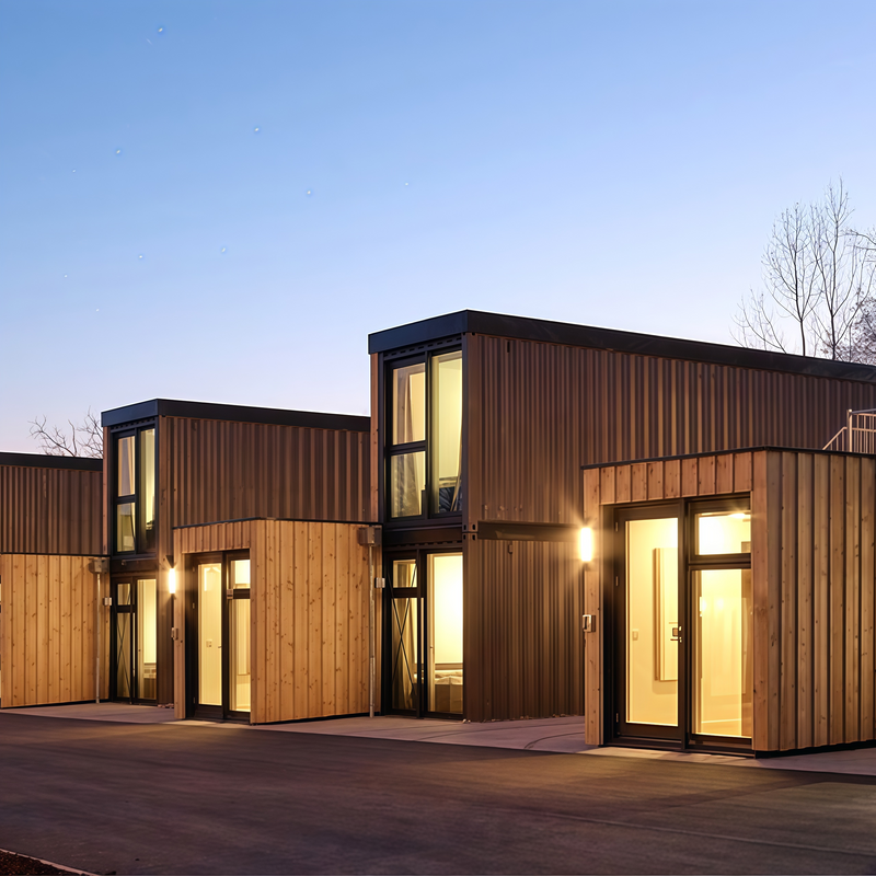 Carregue imagem no visualizador da galeriaEscritório em contêiner de montagem rápida, casa pré-fabricada para pequenas famílias
