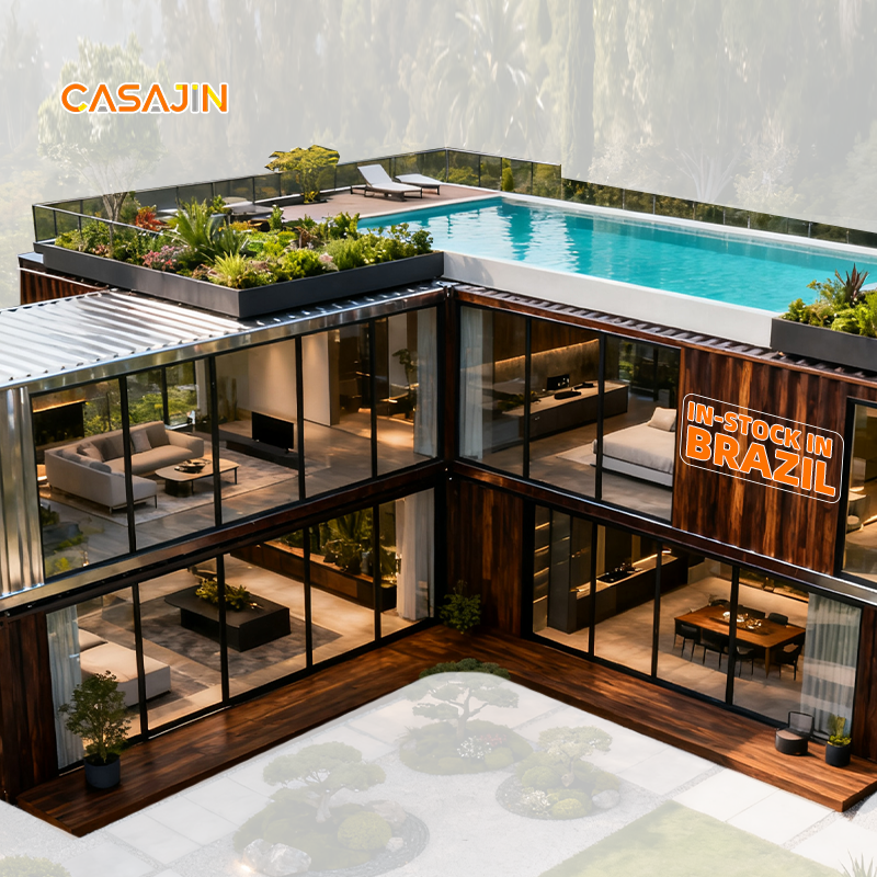 Carregue imagem no visualizador da galeriaCasas de luxo feitas de contêineres marítimos e casas compactas sobre rodas.
