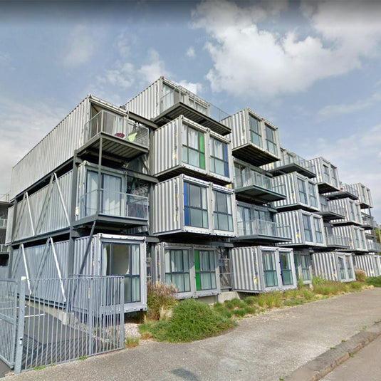 Alojamento para trabalhadores em contêineres marítimos