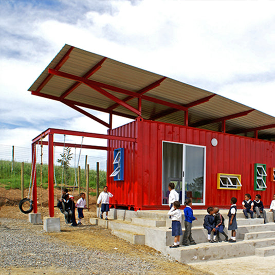 salas de aula em contêineres