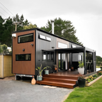 Casa contêiner portátil multifuncional desmontável em estilo moderno