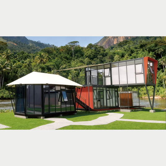 Tenda hexagonal de vidro de alta qualidade, impermeável, resistente ao sol, com isolamento térmico, adequada para uso externo.