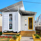 Escritório em contêiner de montagem rápida, casa pré-fabricada para pequenas famílias