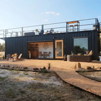 Escritório em contêiner de montagem rápida, casa pré-fabricada para pequenas famílias