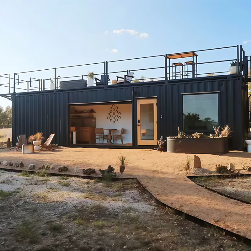 Carregue imagem no visualizador da galeriaEscritório em contêiner de montagem rápida, casa pré-fabricada para pequenas famílias
